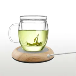 USB kopvarmer - te / kaffevarmer - træ