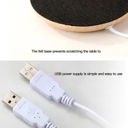USB koppvarmer - te / kaffevarmer - tre