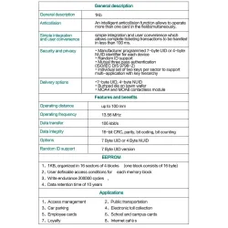 1356MHz IC M1 - porte-clés S50 - contrôle d'étiquette - carte inductive de clé - système de garde d'entrée - porte-clés - 10 piè