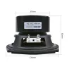 100W - 4 Ohm - 8 Ohm - 5,25" subwoofer - autoluidspreker - Hifi basLuidsprekers