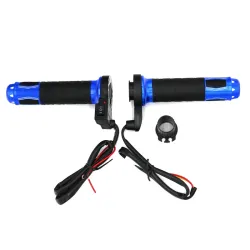 22mm - 7/8" - 12V - manubri moto - manopole riscaldate elettricamente - alluminio - 2 pezzi