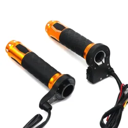 22mm - 7/8" - 12V - motorcykelstyr - elektriske opvarmede greb - aluminium - 2 stk.