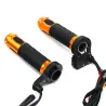 22mm - 7/8" - 12V - motorcykelstyre - eluppvärmda handtag - aluminium - 2 st