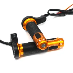 22mm - 7/8" - 12V - motorstuur - elektrisch verwarmde handgrepen - aluminium - 2 stuksHand Grips & End