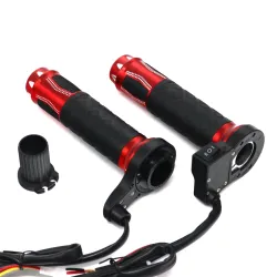 22mm - 7/8" - 12V - manubri moto - manopole riscaldate elettricamente - alluminio - 2 pezzi