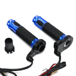 22mm - 7/8" - 12V - manubri moto - manopole riscaldate elettricamente - alluminio - 2 pezzi