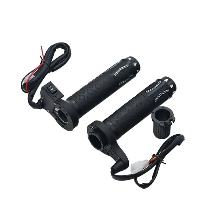 22mm - 7/8" - 12V - manubri moto - manopole riscaldate elettricamente - alluminio - 2 pezzi