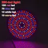 Lampada per la coltivazione delle piante - doppia testa - idroponica - spettro completo - con clip da tavolo - 290 LED - E27
