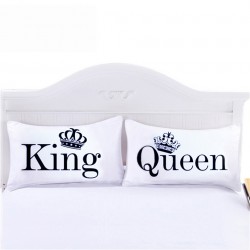 Queen & King - federa per cuscino - 2 pezzi