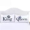 Queen & King - pudebetræk - 2 stk