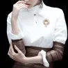 Krystallblomst med rhinestones - elegant brosje
