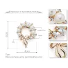 Krystallblomst med rhinestones - elegant brosje