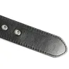 Black leather belt - with bullets / rivets - unisex - 110 cmBelts