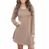 VestidosVestido corto de punto - suéter de manga larga