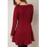 Kurzes Strickkleid - Langarmpullover