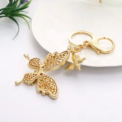 Crystal butterfly - keychainKeyrings