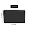 Bilradio med berøringsskjerm - Android 10 - 2DIN - WiFi - GPS - Bluetooth - FM - AM - RDS - SWC - DSP