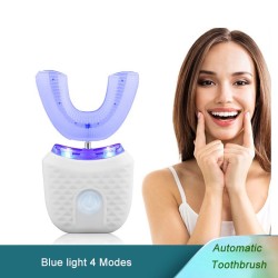 Escova de dentes elétrica automática - clareamento dos dentes - luz azul - à prova d'água