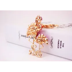 Crystal flamingo - avaimenperä