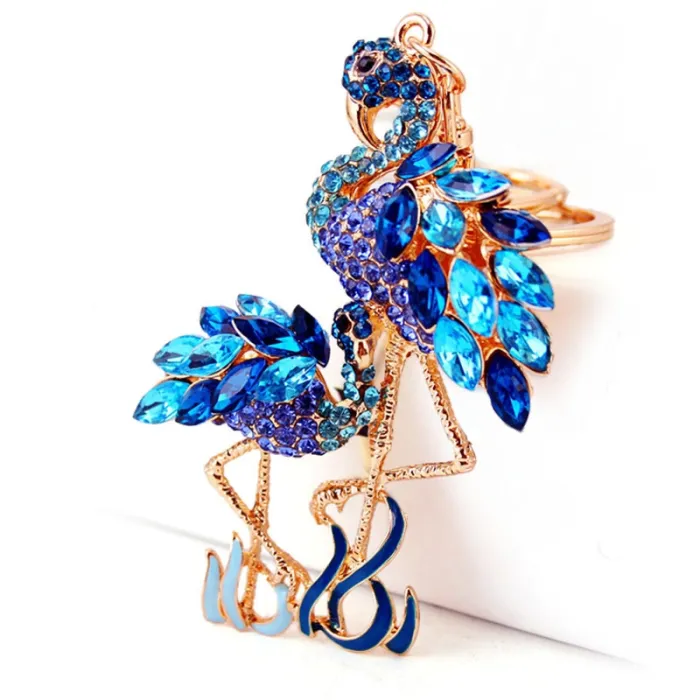 Flamingo cristal - chaveiro