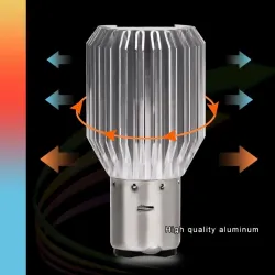 Ampoule LED phare moto - H6 BA20D - 6000K