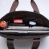 Elegant leather shoulder bag - wideBags
