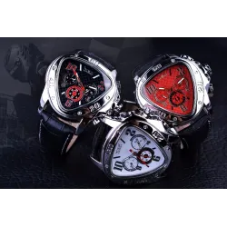 JARAGAR - montre automatique de luxe - bracelet cuir - forme triangle