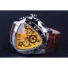 JARAGAR - relógio automático de luxo - pulseira de couro - forma de triângulo