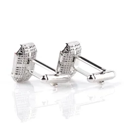 GemelosGemelos de plata de moda con cristal