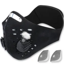 Gesichts-/Mundschutzmaske – KN95 – mit PM25-Filter – Luftventil – antibakteriell