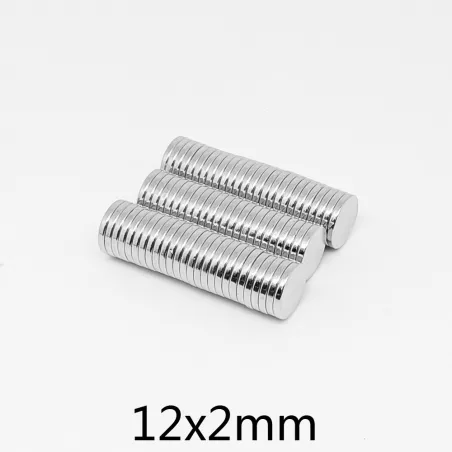 N35 - neodymium magnet - strong disc - 12mm * 2mm - 10 piecesN35