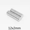 N35 - neodyymimagneetti - vahva levy - 12mm * 2mm - 10 kpl
