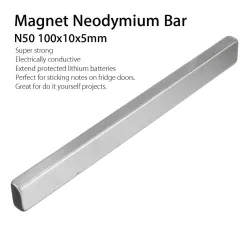 N50 - ímã de neodímio - bloco forte - 100 * 10 * 5 mm - 1 peça