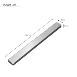 N50 - neodymium magnet - strong block - 100 * 10 * 5 mm - 1 pieceN50