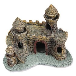 Decoração de aquário - mini castelo de resina - torre