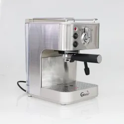 Gustino 19 Bar - halvautomatisk kaffetrakter - melkeskummer - rustfritt stål
