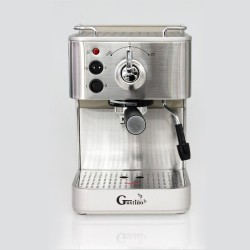 Gustino 19 Bar - cafetière semi-automatique - mousseur à lait - acier inoxydable