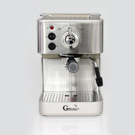 Gustino 19 Bar - półautomatyczny ekspres do kawy - spieniacz do mleka - stal nierdzewnaKuchnia
