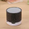 Mini Bluetooth højttaler - LED - TF kort - revnet design