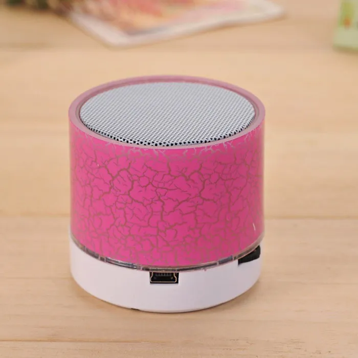 Mini-Bluetooth-Lautsprecher - LED - TF-Karte - rissiges Design