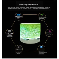 Mini Bluetooth-luidspreker - LED - TF-kaart - gebarsten ontwerpBluetooth Luidsprekers