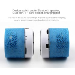 Mini Bluetooth kaiutin - LED - TF-kortti - halkeama muotoilu