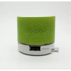 Mini Bluetooth højttaler - LED - TF kort - revnet design