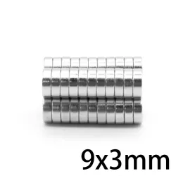 N35 - neodymmagnet - sterk skive - 9mm * 3mm - 20 stk