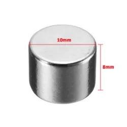 N35 - neodyymimagneetti - vahva sylinteri - 10mm * 8mm - 20 kpl