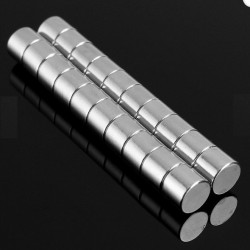 N35 - magnes neodymowy - mocny cylinder - 10mm * 8mm - 20 sztukN35