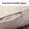 Housse de coussin déco - lettres de l'alphabet - 45*45 cm