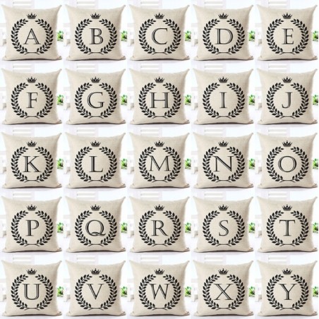 Sierkussenhoes - alfabet letters - 45 * 45 cmKussenslopen