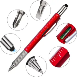 7 in 1 multifunctionele pen - liniaal - schroevendraaier - waterpas - touchscreen stylusPennen & Potloden