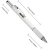 Stylo multifonction 7 en 1 - règle - tournevis - niveau à bulle - stylet pour écran tactile